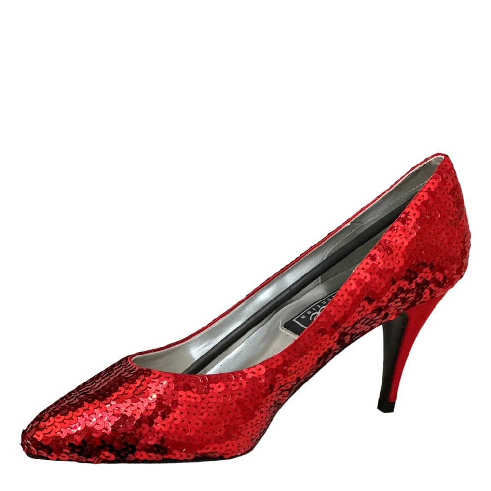 LIMITED STOCK Sequined Red Heels 3 1/4 inch BOUTIQUE